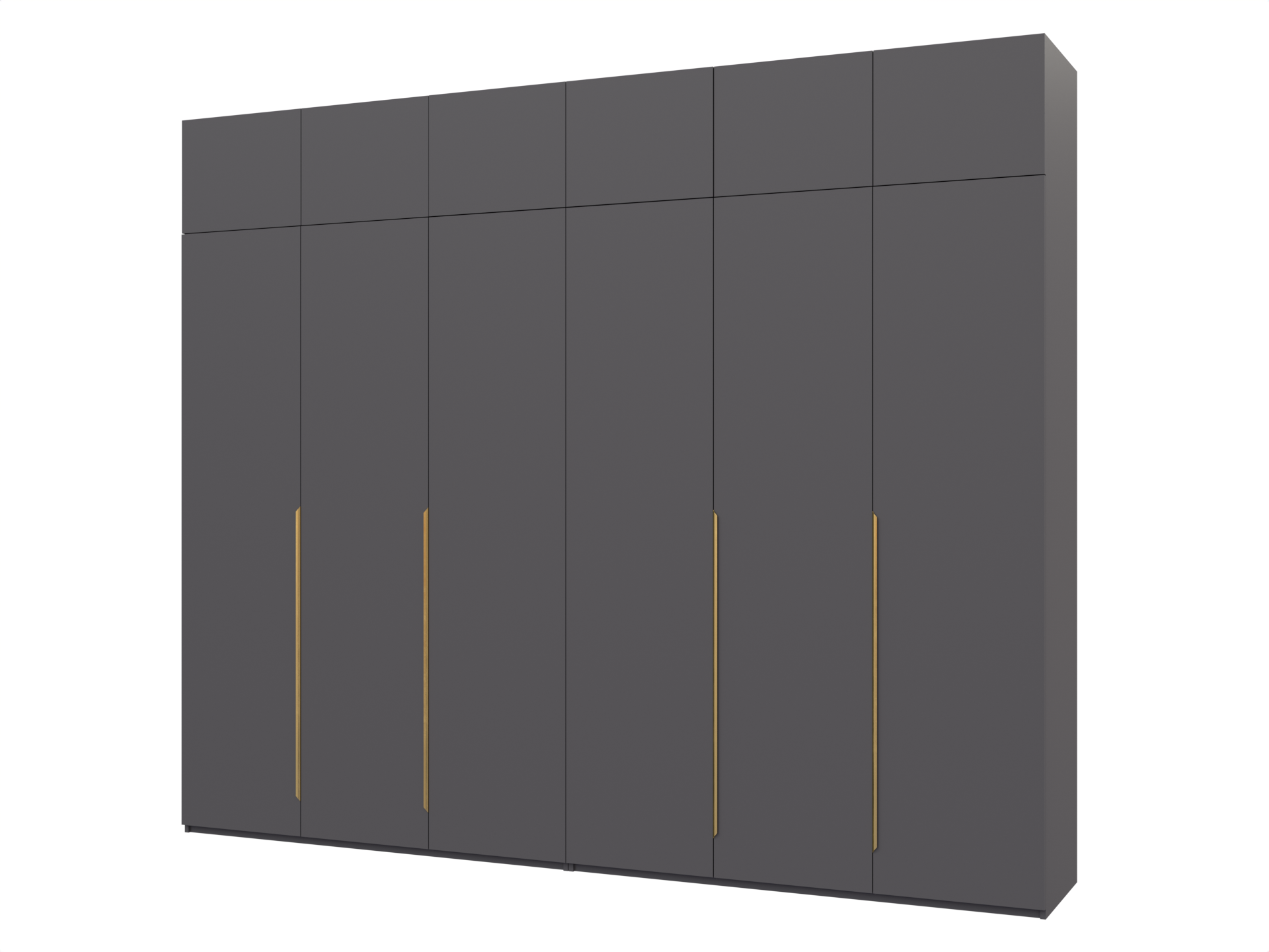 Распашной шкаф Пакс Альхейм 26 grey (gold) ИКЕА (IKEA) изображение товара