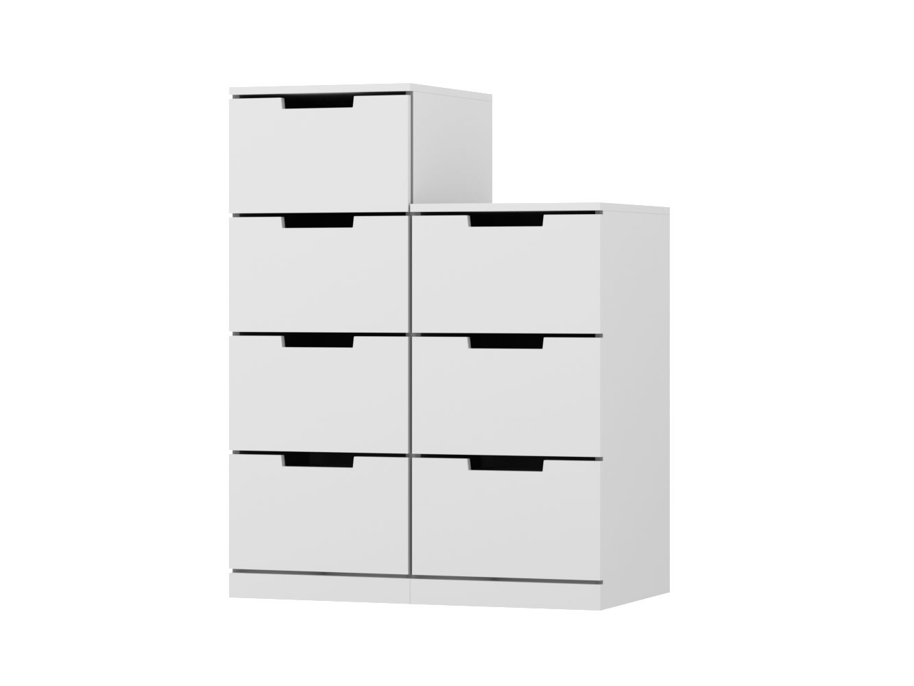 Комод Нордли 41 white ИКЕА (IKEA) изображение товара