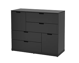 Изображение товара Комод Нордли 34 black ИКЕА (IKEA) на сайте adeta.ru